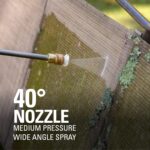Greenworks 2000 PSI (1.2 GPM) Electric Pressure Washer (25°, 40°, Soap, and Turbo Nozzle) For Use On Decks, Fences, Concrete Patios, Sidewalks & More. Medium-Duty - Image 5