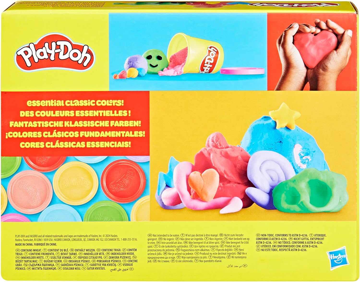 Play-Doh 9 Pack Favorite Color Set, Assorted Colors, 2 & 4 Ounce Modeling Compound Cans, Kids Arts & Crafts, Back to School Gifts & Prizes, Preschool Toys, Ages 2+ (Amazon Exclusive) - Image 11
