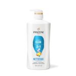 Pantene 2-in-1 Shampoo & Conditioner, Classic Clean - Pro-V Nutrients for Dry, Color-Treated Hair, Healthy Looking Hair Every Wash, Antioxidant-Rich, 27.7 Oz Each, 2-Pack + Rescue Shot (0.5 Oz) - Image 5