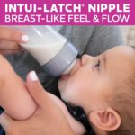 Chicco Duo 5oz Hybrid Baby Bottle, Real Glass Inside, Lightweight Plastic Outside, Patented Invinci-Glass Technology, Intui-Latch Nipple, 2-Pack, Clear/Grey - Image 7