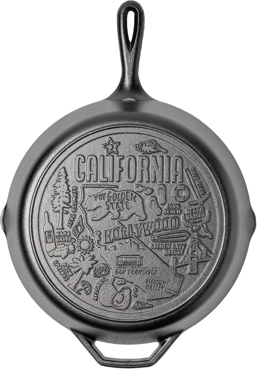 1783816969_Lodge-12-Inch-Cast-Iron-Skillet-–-Pre-Seasoned-Frying-Pan.jpg Lodge 12 Inch Cast Iron Skillet – Pre-Seasoned Frying Pan with Teardrop Handle – Oven, Stovetop, Grill & Campfire Use – Made in USA – Non-Toxic, Even-Heating Cookware – California - Image 1