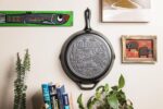 Lodge 12 Inch Cast Iron Skillet – Pre-Seasoned Frying Pan with Teardrop Handle – Oven, Stovetop, Grill & Campfire Use – Made in USA – Non-Toxic, Even-Heating Cookware – California - Image 3
