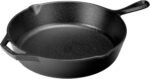Lodge 12 Inch Cast Iron Skillet – Pre-Seasoned Frying Pan with Teardrop Handle – Oven, Stovetop, Grill & Campfire Use – Made in USA – Non-Toxic, Even-Heating Cookware – California - Image 4