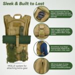 MARCHWAY Tactical Molle Hydration Pack Backpack with 3L TPU Water Bladder, Military Daypack for Cycling, Hiking, Running, Climbing, Hunting, Biking - Image 3