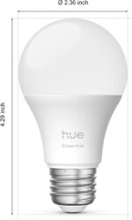 Philips Hue Essential Starter Kit: Bridge + 4 Essential E26 Smart Bulbs,White & Color Ambiance,2200K-6500K,Dimmable,Compatible with Alexa,Google,Samsung SmartThings,Apple Home - Image 7