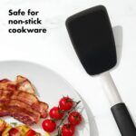 OXO Good Grips Small Silicone Flexible Turner Black - Image 3