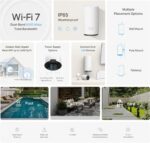 TP-Link Deco 7 Outdoor BE25 BE5000 Dual-Band Wi-Fi 7 Mesh Extender – Up to 2,800 sq. ft., Dual 2.5G PoE+ Ports, IP65 Waterproof, MLO, Multiple Mounting Options, Secure by Design, 1-Pack - Image 3
