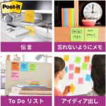 3M 500SS-YN Post-it Strong Adhesive Sticky Notes, Yellow, 3.0 x 1.0 inches (75 x 25 mm), 90 Sheets x 2 Pads - Image 7