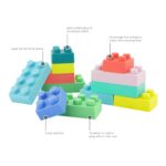 Infantino Super Soft Building Blocks, BPA-Free, 12-Piece Set - Image 4