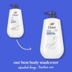 Dove Body Wash with Pump 3 Count Deep Moisture for 24hr Lotion-Soft Skin Moisture Moisturizing Skin Cleanser with No Sulfates No Parabens - Image 3