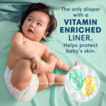 Pampers Pure Baby Diapers, Size 3 (16-28 lbs), 168, Up to 100% Leakproof, Premium Hypoallergenic Soft Diapers - Image 3