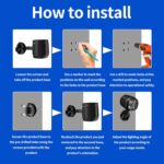 Battery Powered Outdoor Motion Sensor Light, 600LM 6000K Waterproof Wide-Angle Detection Auto On/Off LED Security Light for Garage, Yard, Front Door, Stair and Driveway, Black(2 Pack) - Image 5