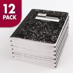 Mead Composition Notebook, Wide Ruled Paper, 7.5" x 9.75", 100 Sheets, Black Marble, 12 Pack (72936) - Image 6