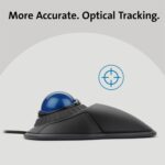 Kensington Orbit Trackball Mouse with Scroll Ring (K72337US), 4 1/2X5 1/2X2" - Image 3