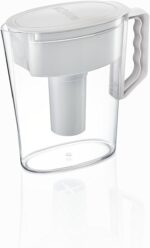 Brita Water Pitcher, Slim, 5 Cup Capacity, Includes One Advanced Filter-White, Size - Image 4