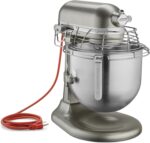 KitchenAid KSMC895CU 8-Quart Commercial Countertop Mixer with Bowl Guard, 10-Speed, Gear-Driven, Contour Silver - Image 4