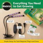 Miracle-Gro, Grow Light for Indoor Plants - 10W LED, Flexible 2-Head, Selectable Spectrum for Indoor Plants, Seeds, Herbs, Flowers, Plug-in Anywhere for Any Plant - Image 3