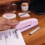Swingline Stapler, 30 Sheet Capacity, 747 Business Stapler, Jam Free, Metal, Blush Pink (S7074740) - Image 3