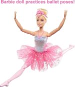 Barbie Dreamtopia Twinkle Lights Ballerina Doll with Blonde Hair & Light-Up Feature Wearing Royal Headband & Pink Tutu - Image 3