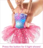 Barbie Dreamtopia Twinkle Lights Ballerina Doll with Blonde Hair & Light-Up Feature Wearing Royal Headband & Pink Tutu - Image 4