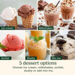 Cuisinart Ice Cream Maker – Cuisinart FastFreeze 5-in-1 Ice Cream, Milkshakes, Slushies, Sorbets and Mix-Ins, Freeze Wand, Two 0.5-Pint Mixing Cups with Lids, Easy to Clean, ICE-FD10 - Image 3