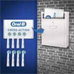 Oral-B CrossAction Toothbrush Heads Pack of 8 Replacement Refills for Electric Rechargeable Toothbrush, Mailbox Sized Pack - Image 3