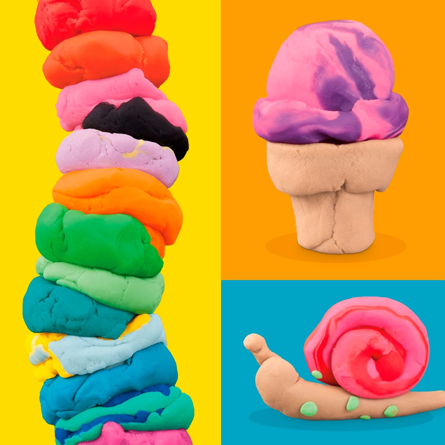 Play-Doh 22 Pack Ultimate Color Variety, Bulk Assorted Colors, 2 & 4 Ounce Modeling Compound Cans, Kids Arts & Crafts, Preschool Toys, Ages 2+ (Amazon Exclusive) - Image 3