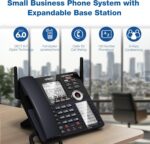 VTech AM18447 Main Console 4-Line Small Business Phone System - Expandable to 10 Stations, Digital Answering Machine, Auto Attendant, Intercom & Custom Music on Hold, Black - Image 3