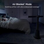 Shark TurboBlade Fan—Ultra-customizable bladeless tower fan, pivots, twists, oscillates 180°, circulates and propels air, 10 noise levels + 10 speeds, easy to clean, charcoal, TF202S - Image 6