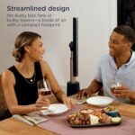 Shark TurboBlade Fan—Ultra-customizable bladeless tower fan, pivots, twists, oscillates 180°, circulates and propels air, 10 noise levels + 10 speeds, easy to clean, charcoal, TF202S - Image 7