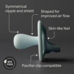 Tommee Tippee Ultra-Light StayPut Pacifier, One-Piece Silicone Design, 6-18m, 4 Pack - Image 3