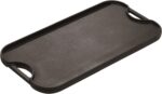 Lodge Pro-Grid Reversible Grill/Griddle - 20 Inches x 10.5 Inches - Dual-Sided Cast Iron Griddle - Double Burner Grill - Even Heat Distribution - PFAS-Free Non-Toxic Cookware | camping-cooking-utensils - Image 4
