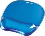 Fellowes Crystals Gel Mouse Pad Wrist Rest - Blue (91141) - Image 2