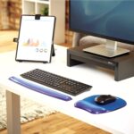 Fellowes Crystals Gel Mouse Pad Wrist Rest - Blue (91141) - Image 3