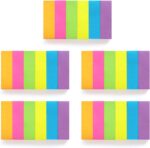 30 Pads 0.6x2 Inch Sticky Notes Flags Tabs Page Markers 6 Bright Color Sticky Index Tabs Page Flags 80 Sheet/Pad - Image 4