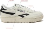 Reebok Womens Club C Double Revenge Platform Tennis Shoes for Women, Fashion Womens Sneakers - Image 4