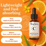 TruSkin Vitamin C Serum for Face - Anti Aging Face Serum with Hyaluronic Acid & Vitamin E - Brightening Formula for Improving Appearance of Dark Spots, Fine Lines & Wrinkles - All Skin Types, 1 fl oz - Image 3