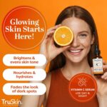 TruSkin Vitamin C Serum for Face - Anti Aging Face Serum with Hyaluronic Acid & Vitamin E - Brightening Formula for Improving Appearance of Dark Spots, Fine Lines & Wrinkles - All Skin Types, 1 fl oz - Image 4