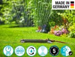 GARDENA 20570 | Up to 3800 sq ft - AquaZoom Adjustable Oscillating Yard Sprinkler, for Watering Large Area Lawn and Garden. Aquazoom Outdoor oscillating Sprinkler has Wide Heavy Duty Base. - Image 3