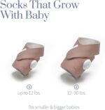 Owlet Accessory Fabric Sock for Dream Sock Baby Monitor, Fits Babies 0 to 18 Months, Dusty Rose (Sensor and Base Station Not Included) - Image 3