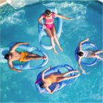 SwimWays Spring Float Premium Papasan Pool Lounger, Inflatable Pool Floats Adult with Fast Inflation for Ages 15 & Up - Image 4