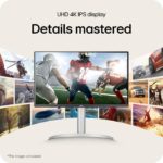LG 27UP850K-W 27-inch Ultrafine 4K UHD IPS Monitor, White | 60Hz, DisplayHDR 400, USB Type-C 90W PD, Tilt/Height/Pivot Adjustable Stand, Built-in Speaker - Image 5