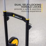 Gorilla 400 lb Capacity Steel Hand Truck, Telescoping Handle, Patented Trailer Locks, 8" No-Flat Wheels, Heavy-Duty Black Hand Truck - Image 4