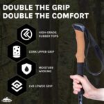 Cascade Mountain Tech Lightweight Aircraft-Grade Aluminum Trekking Poles with Extended Down Grip Plus Tip Kit - Image 3