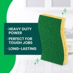 Scotch-Brite Heavy Duty Scrub Sponge, 24 Kitchen Sponges, Designed for Tough Messes in the Kitchen, Lasts 3X Longer*, Best for Cast Iron Skillets, Outdoor Grills, Flexible, Durable & Strong - Image 3