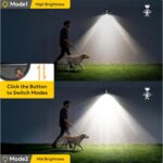 Rechargeable Battery Operated Motion Sensor Light, 4000mAh Battery Powered Spotlight 600 Lumen Outdoor IP65 Waterproof for Porch, Yard, Wall, Garden - Image 3