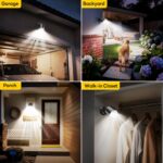 Rechargeable Battery Operated Motion Sensor Light, 4000mAh Battery Powered Spotlight 600 Lumen Outdoor IP65 Waterproof for Porch, Yard, Wall, Garden - Image 4