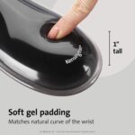Kensington Duo Gel Mouse Pad with Wrist Rest, Ergonomic Wrist Support for Pain Relief, Comfortable Non-Skid Gel Pad for Computer, Laptop, Office & Home 9.6" x 7.6", Blue K62401AM - Image 3