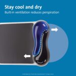 Kensington Duo Gel Mouse Pad with Wrist Rest, Ergonomic Wrist Support for Pain Relief, Comfortable Non-Skid Gel Pad for Computer, Laptop, Office & Home 9.6" x 7.6", Blue K62401AM - Image 6