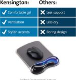 Kensington Duo Gel Mouse Pad with Wrist Rest, Ergonomic Wrist Support for Pain Relief, Comfortable Non-Skid Gel Pad for Computer, Laptop, Office & Home 9.6" x 7.6", Blue K62401AM - Image 7